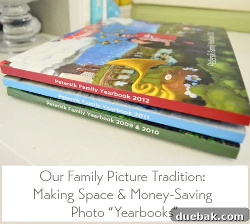 Preserving Our Year: The Family Photo Book Process 2 Our Family Picture Tradition Making Space And Money Saving Photo Yearbooks Title Card