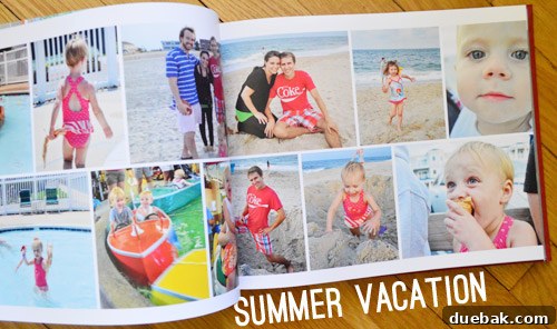 Preserving Our Year: The Family Photo Book Process 11 Yearbook Family Album Spread Featuring Photos Of Summer Vacation