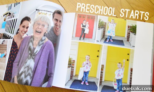 Preserving Our Year: The Family Photo Book Process 12 Yearbook Family Album Spread Featuring Photos Of Preschool Starting