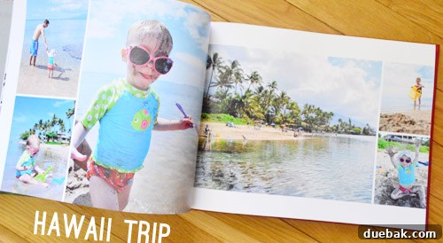 Preserving Our Year: The Family Photo Book Process 8 Yearbook Family Album Spread Featuring Photos Of Hawaii Trip