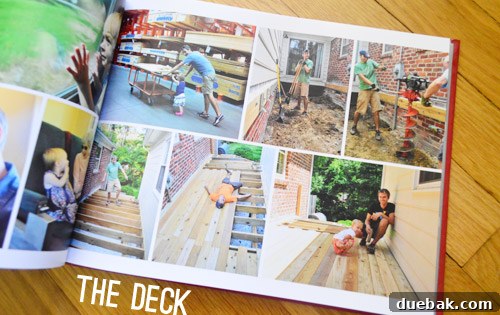 Preserving Our Year: The Family Photo Book Process 10 Yearbook Family Album Spread Featuring Photos Of Building Deck