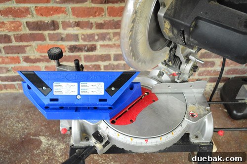 Mastering Crown Molding Installation 6 Kreg Crown Pro set up on mitre saw