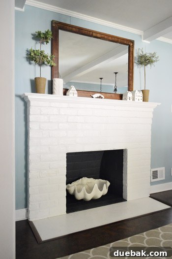Materials gathered for fireplace renovation