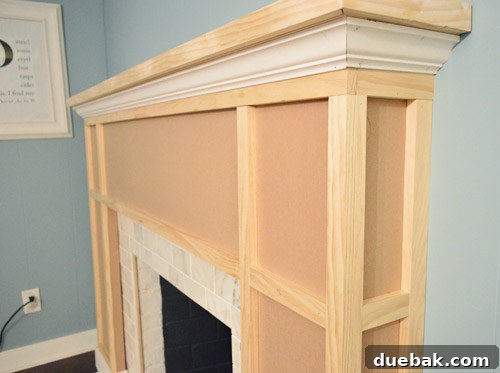 Adding horizontal 1x2 strips to complete the decorative box panels
