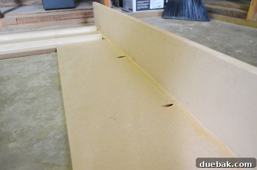 Using a Kreg Jig and wood glue to assemble MDF panels