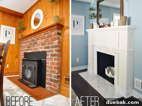 Our $200 Marble Fireplace Glow-Up 7 Original fireplace in the house when purchased in 2010 before any renovation