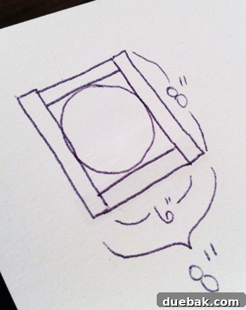 Refreshing Your Porch: Taking Down Scalloped Trim and Repairing Columns 14 A hand-drawn sketch illustrating the overlapping board concept for boxing out the porch columns.