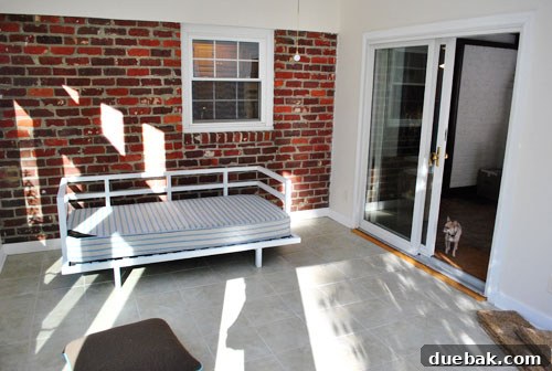 Original 'chopped-up' state of the sunroom when moving in