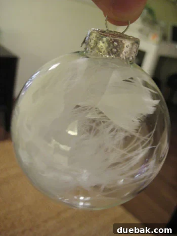 Homemade Glass Ornament Craft Project