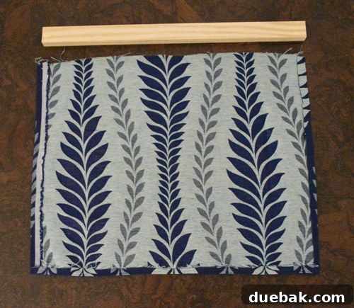 Measuring and cutting fabric for the window shade