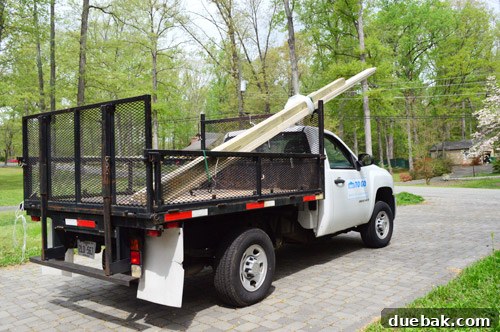 Designing and Preparing Your Carport Pergola 6 Installation of the new supporting column for the carport pergola