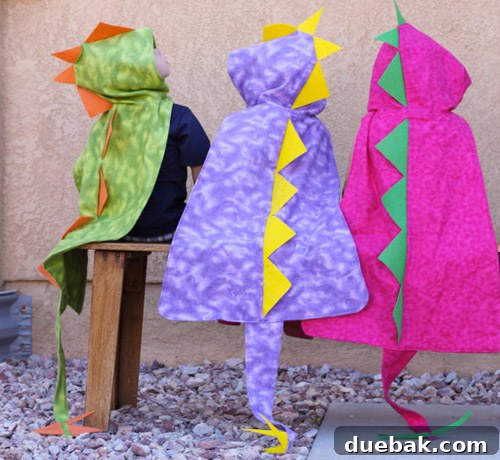 Ultimate Party Freebie 4 Fun and colorful dinosaur/dragon capes from Dino Cape.