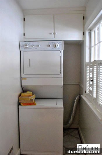 Bright and organized laundry room