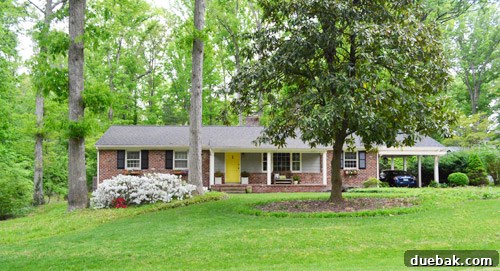 Closer look at the renovated front yard
