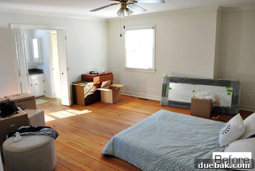 Master bedroom with new bed and tranquil decor