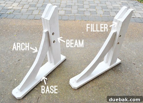 Beginning construction of custom carport pergola braces