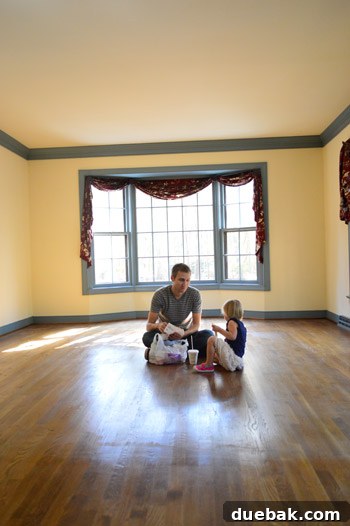 In-progress shot of a home renovation project, illustrating the thoughtful and deliberate pace