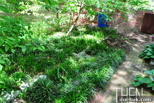 Outdoor Living Reimagined 12 Before: Undefined and uninviting patio space.