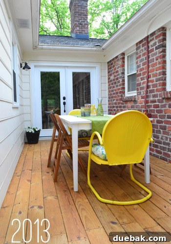 Outdoor Living Reimagined 9 After: Decked alleyway, creating a functional outdoor living space.