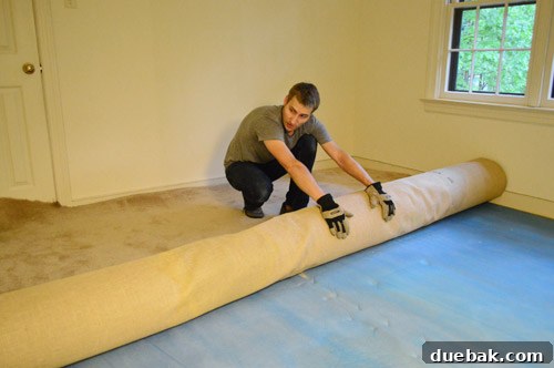 how to remove carpet rolling to remove