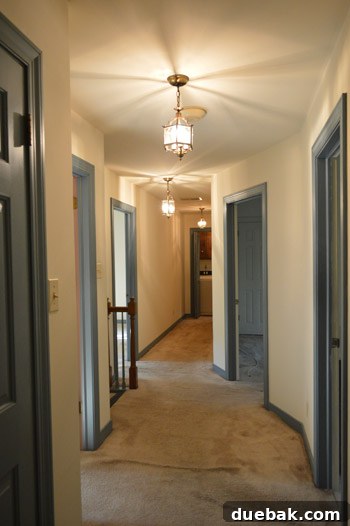 Upstairs hallway renovation