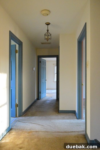 Upstairs hallway design elements