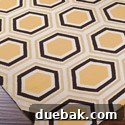The Heart of May 3 Shades of Light honeycomb dhurrie rug