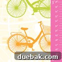 The Heart of May 7 Urban Tickle custom growth chart with bikes