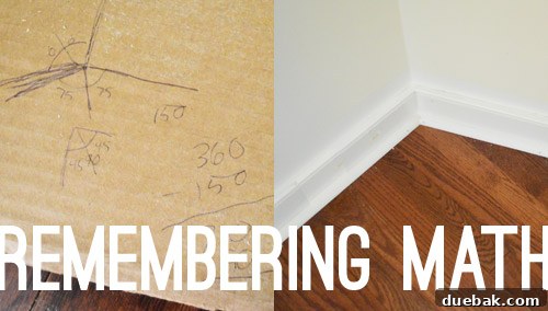 A calculator, pen, and paper next to a tape measure, symbolizing the unexpected math required for flooring installation.