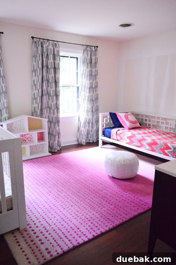 Third Home, First Footprint 11 Clara's room a few hours after moving, showing significant progress in setting up her personal space with bed and toys