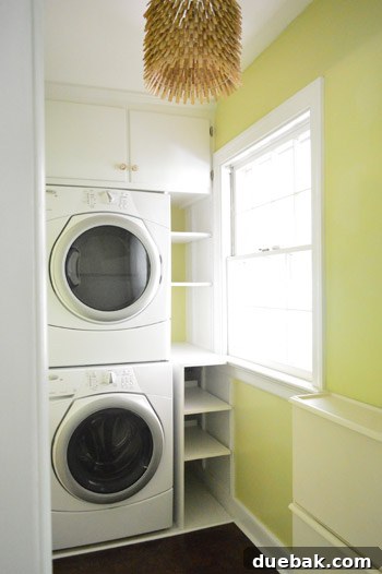 Closing the Chapter on Our Second Home 12 Empty laundry room after moving out, showcasing its functional layout