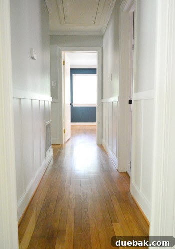 Closing the Chapter on Our Second Home 19 Empty main hallway after moving out, showing the clean lines