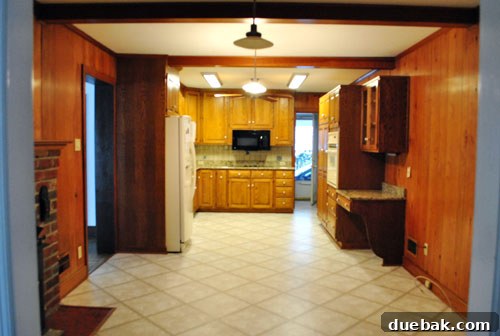 Closing the Chapter on Our Second Home 6 Before photo of the kitchen when first moved in, showing its original state