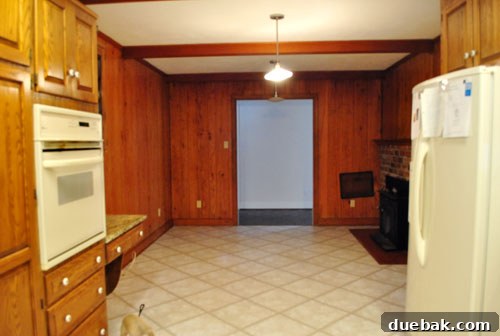 Closing the Chapter on Our Second Home 9 Before photo of the kitchen from a different angle, highlighting its original layout