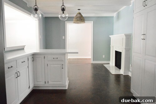Closing the Chapter on Our Second Home 10 Empty kitchen space from a different angle after moving out, revealing its spaciousness