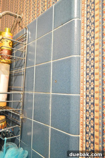 Ditch Your Outdated Sliding Shower Door 11 Small screw holes after frame removal