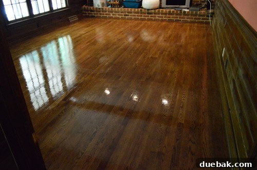 Shiny floor after Rejuvenate application