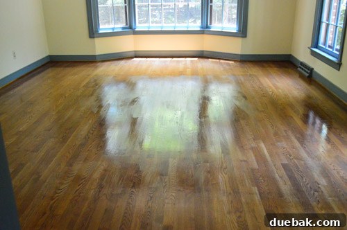 Dull, chalky floor after Bona polish dried
