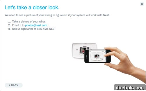 Nest compatibility checker showing a potential wiring issue