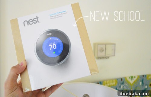 Unboxing a new Nest thermostat