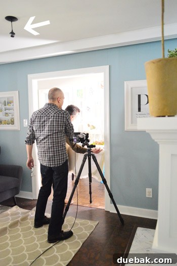 The HGTV Effect 15 Kitchen without basket light, removed for photoshoot