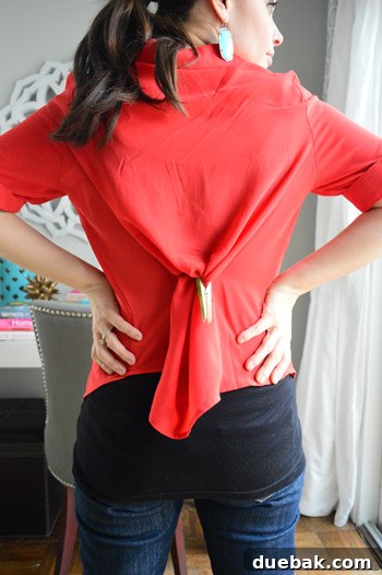 The HGTV Effect 22 Sherry wearing a shirt that was deemed 'too maternity' but made the cut