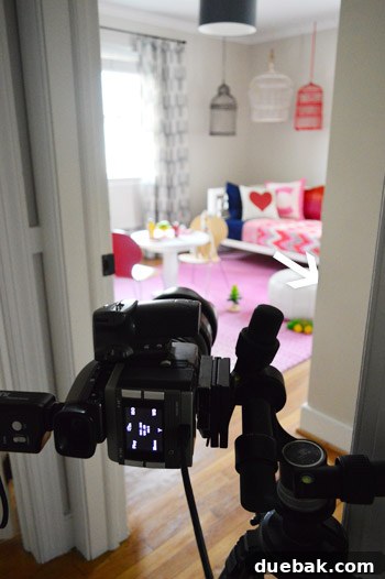 The HGTV Effect 23 Clara playing in her room during a photoshoot, parent hiding