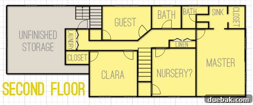 Mapping Out My New Home 4 Original Second Floor Layout