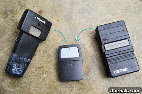 New Clicker universal garage door remote packaging