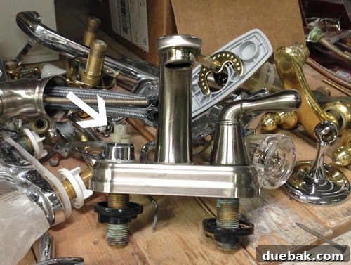 DIY Bathroom Faucet Replacement 4 A promising but incomplete faucet at Habitat ReStore
