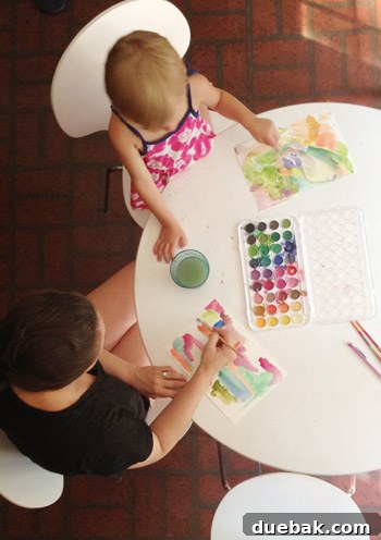 Heartfelt Artistry 2 Aunt Kay's Artistic Legacy: Painting a colorful tribute with Clara, honoring a vibrant life filled with art.