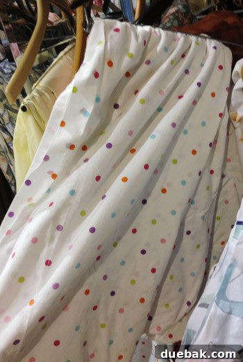 Unearthing Thrift Store Gems 13 Polka dot twin sheet set, 100% cotton, similar to high-end brands