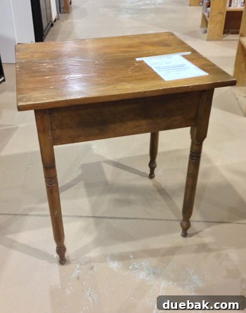 Unearthing Thrift Store Gems 4 Solid wood leggy side table, ideal for painting or staining