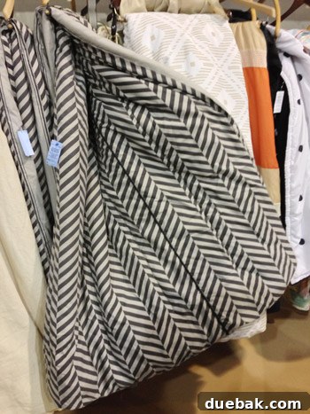 Unearthing Thrift Store Gems 10 Queen-sized chevron-patterned comforter, great for bedding or repurposing fabric